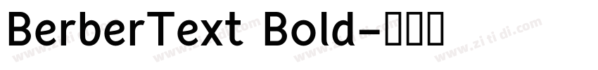 BerberText Bold字体转换